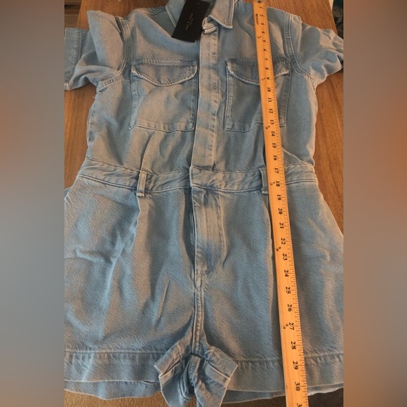 NWT $350 rag & bone Tie Waist Denim Romper in sizes XS, Small and X-Large! - Picture 10 of 10